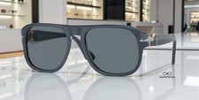 PERSOL PO3310S 11893R Jean Dusty Blue Dk Blue Polarized 57 mm Unisex Sunglasses