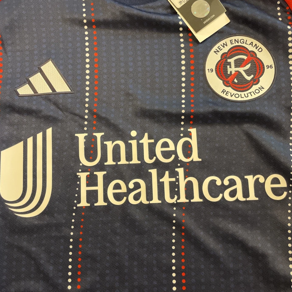 New England Revolution Adidas Authentic 24/25 Home Jersey; Men’s XS Slim Fit NWT - Image 3 of 4
