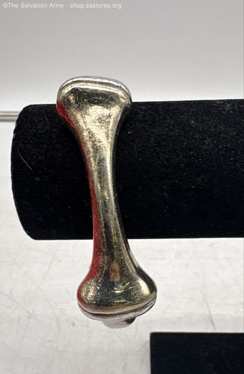 925 Sterling Silver Bone Texture Bangle Bracelet … - image 1