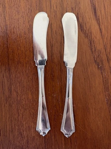 Gorham Plymouth 1911 Sterling Silver 2 Butter Knives