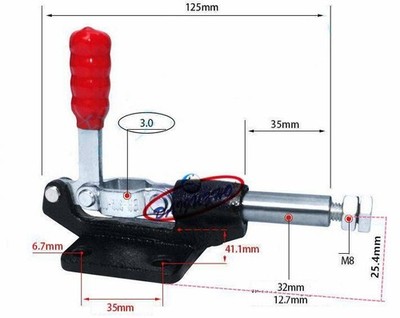Quick Release Push Pull 227Kg Holding Capacity Toggle Clamp 1PC  GH-305-CM #yr