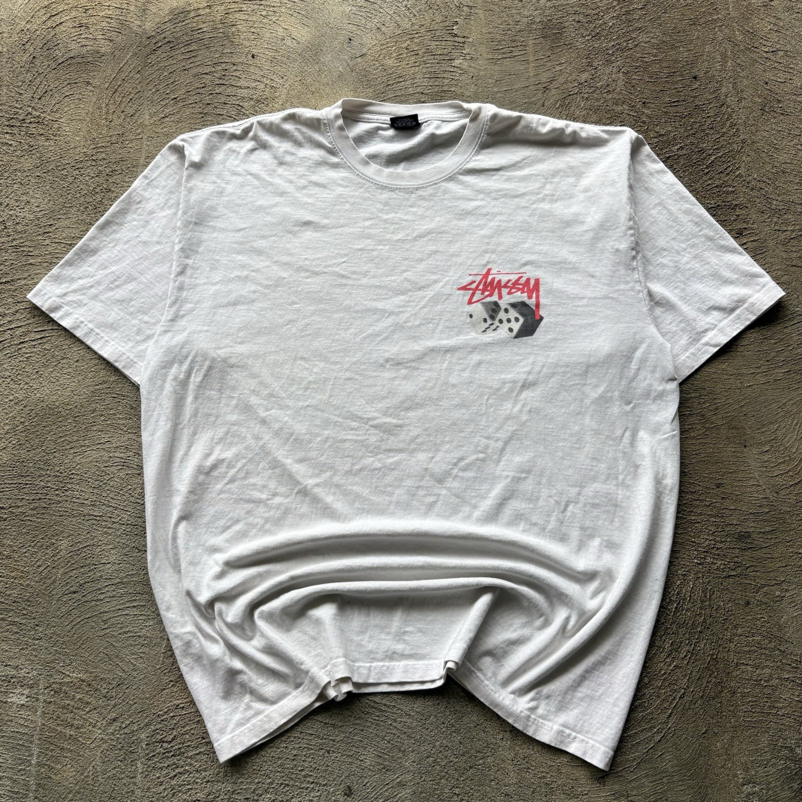 00S STUSSY ROLL THE DICE GRAPHIC T-SHIRT - LARGE thumbnail 2