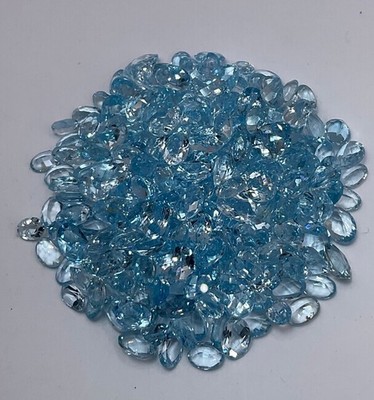 10cts 100% natural top quality 7x5 blue topaz oval shape!!
