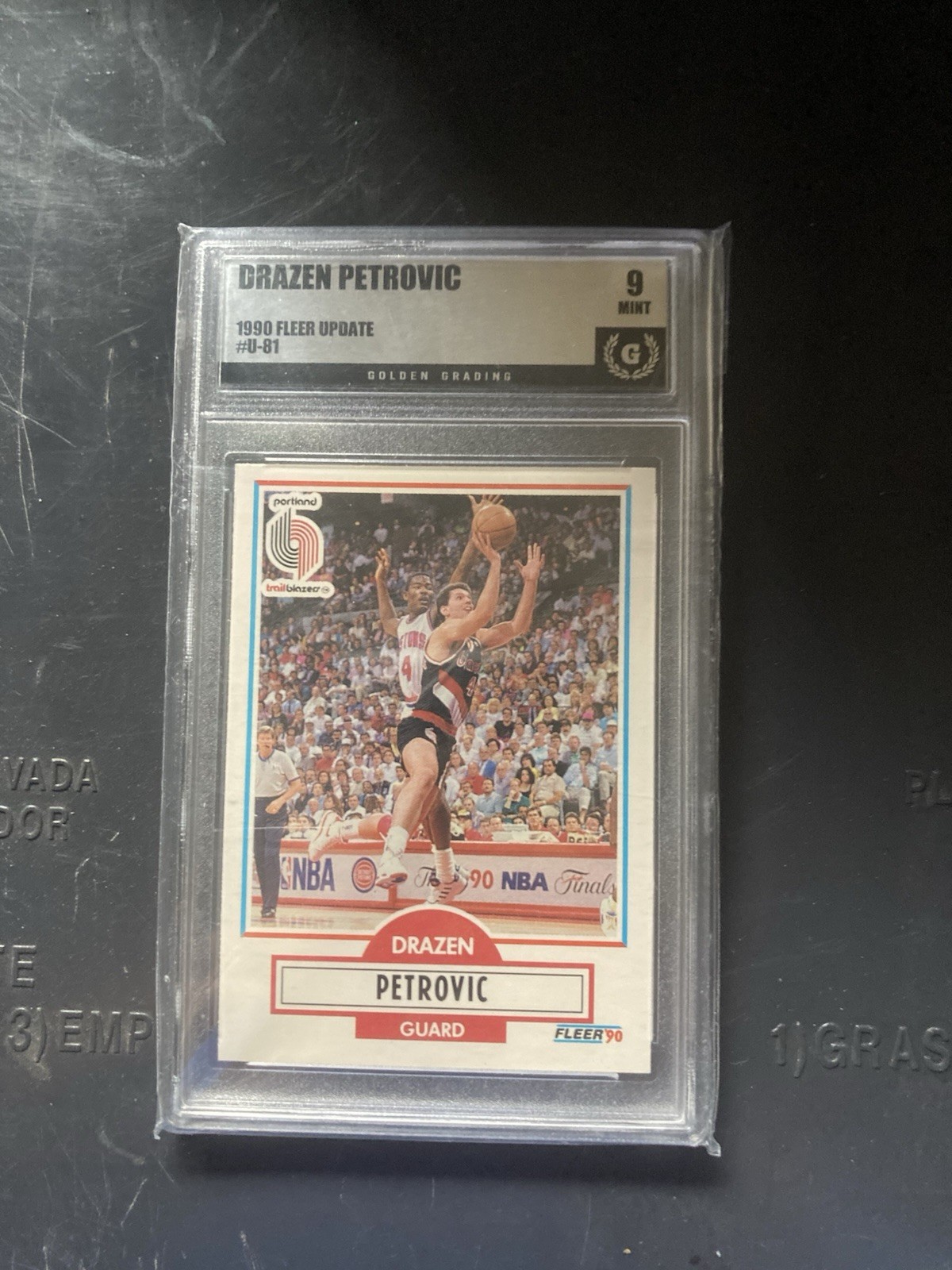 1990-91 Fleer Update Drazen Petrovic #U-81 (RC)