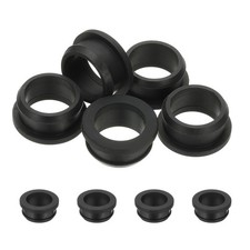 5pcs Wire Grommet, 30mm Mounting Dia Plastic Grommets Cable Hose Snap, Black