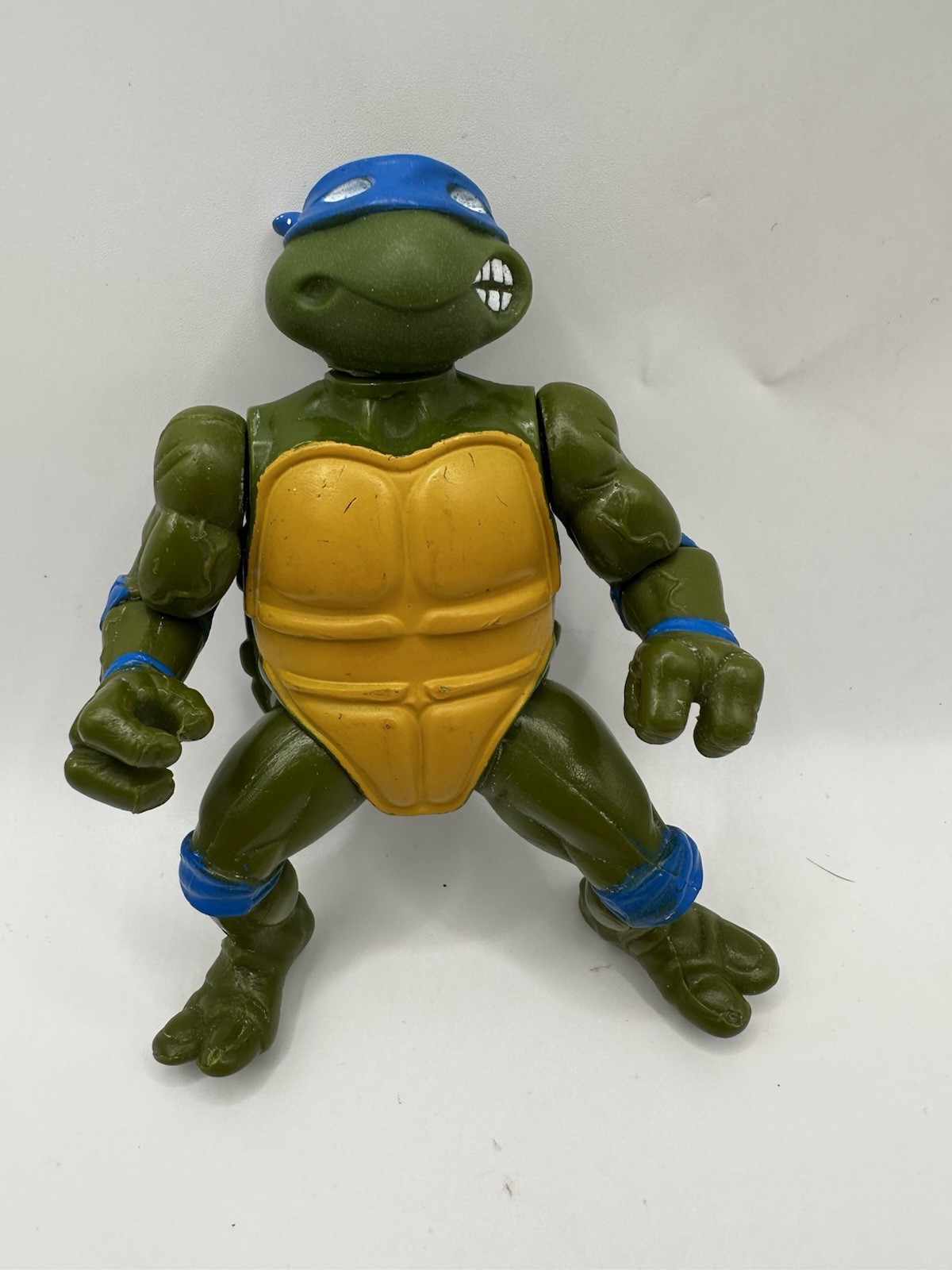 1988 Teenage Mutant Ninja Turtles TMNT Soft Head Leonardo Action Figure No Belt