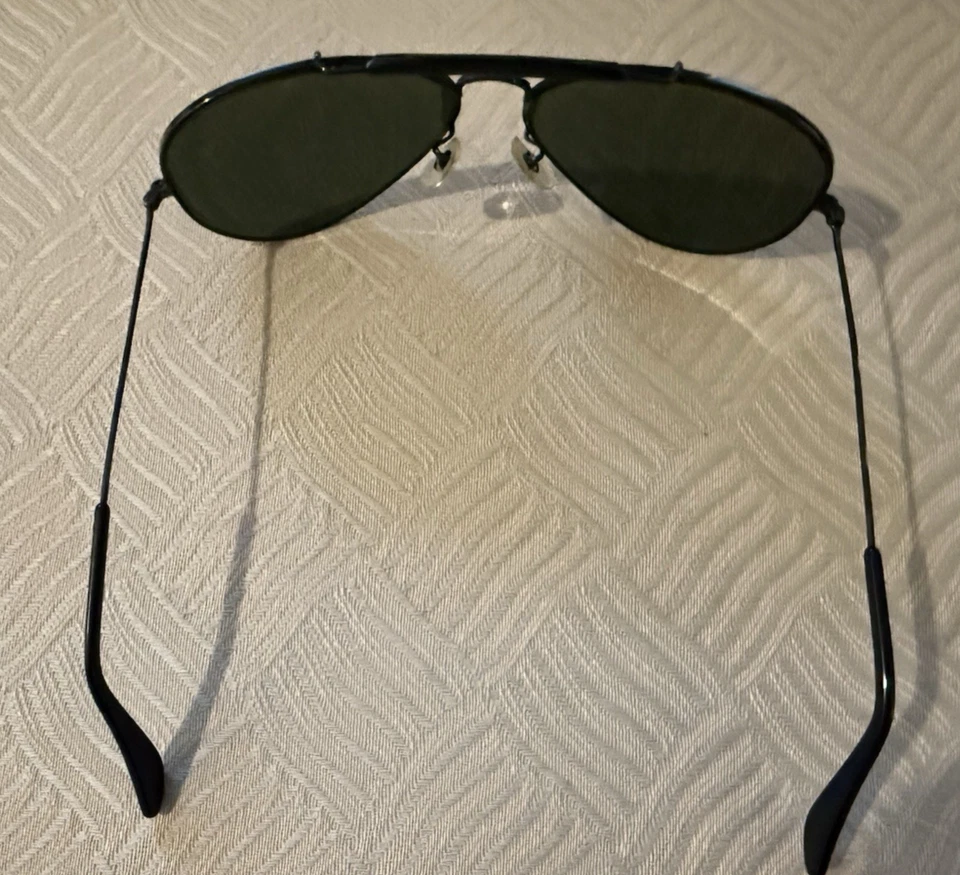 Gafas de sol negras vintage Bausch Lomb B&L Ray Ban Outdoorsman hechas en EE. UU. 58 mm 14 Foto 4 de 4