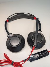 Plantronics C5200 PLT Poly Blackwire USB Wired Headset Headphones Black/Red