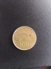 100 Icelandic kronur coin 1995 circulated