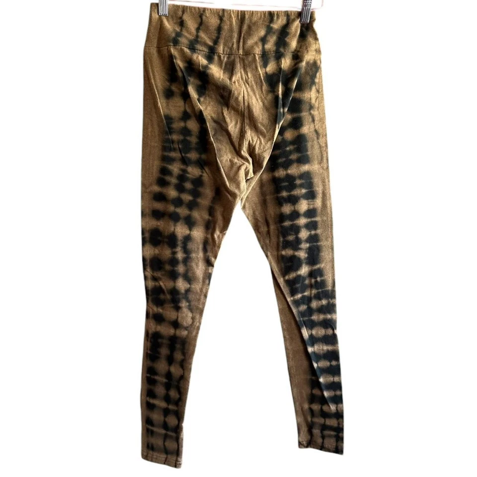 Leggings Mujer Talla Pequeña Reciclados Marrón Negro Tie Dye ÚNICOS Excelente Estado Foto 2 de 4