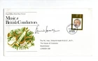 GB 1981 British Conductors FDC SIGNED Edward "Ted" Heath Autographed
