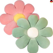 ACUSHLA 2 Stück Blumenbodenkissen Sitzkissen,40cm Blumenboden Kissen Tatami 