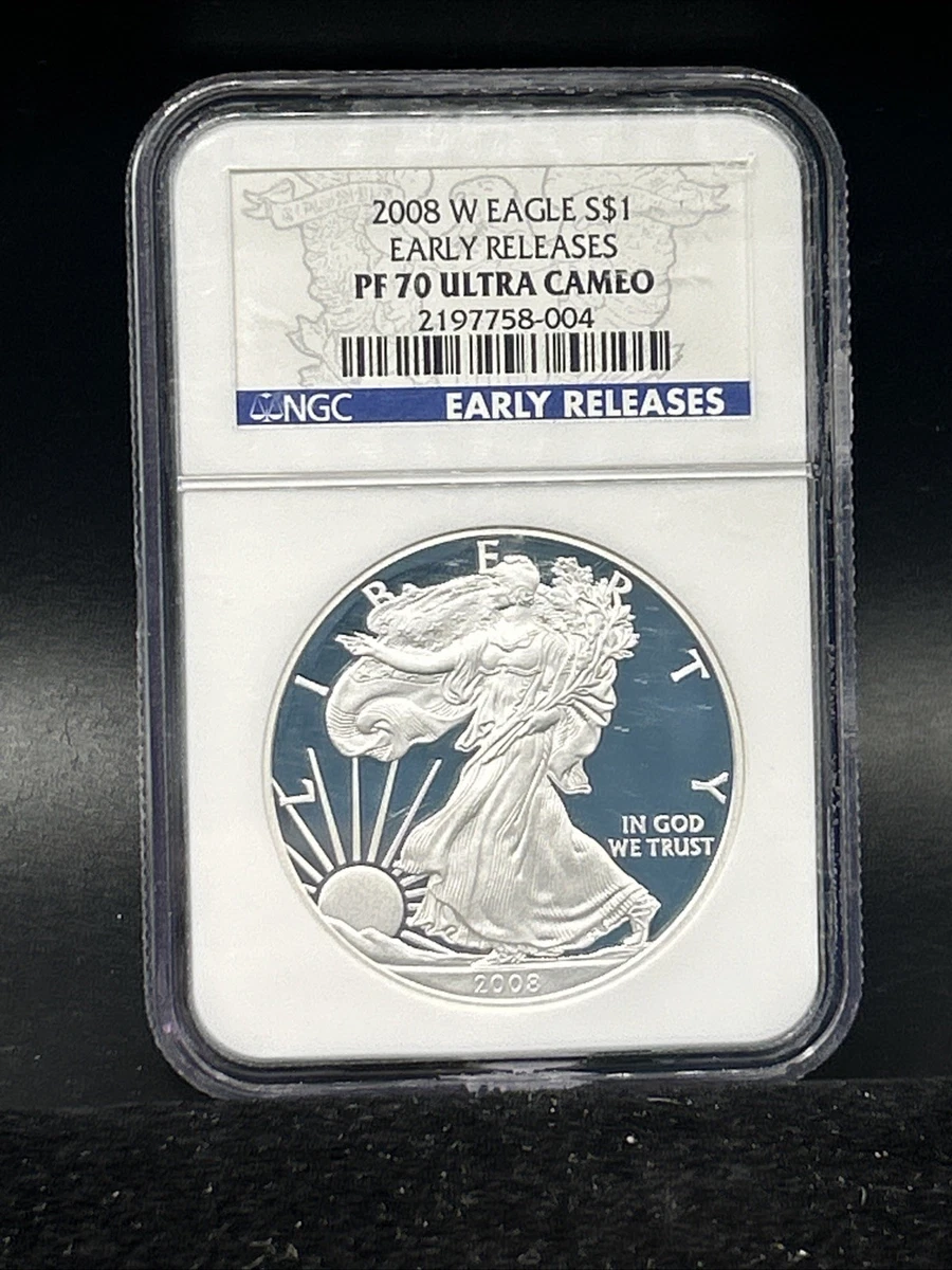 American Eagle PR 70 Graded 2008 Silver Bullion Coins for sale | eBay