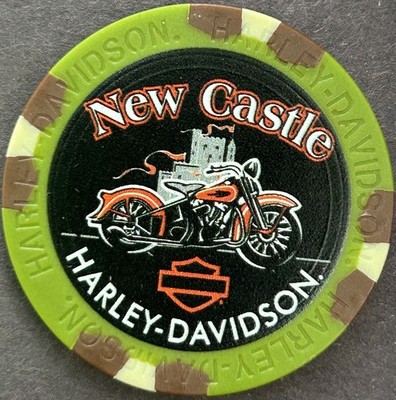 Harley Davidson Wide Print Poker Chip New Castle HD in New Castle, Pennsylvania
