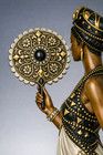  Erte Bronze Sculpture Fedora Sevenarts Ltd 119/500 1989 Art Deco 19" Fan Crown  — photo 6