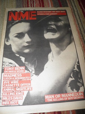 New Musical Express NME 1May 1982 Culture Club The Clash Madness Paul McCartney