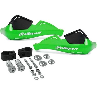 Polisport EVO Handprotektoren Grün für Kawasaki Motocross MotoX Supermoto Quad
