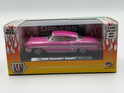 M2 Auto-Drivers 1958 Chevrolet Impala, Pink, R15, 1:64, NIB