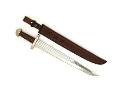 Medieval Warrior 10th Century Full Tang High Carbon Steel Viking Dagger w/Sheath