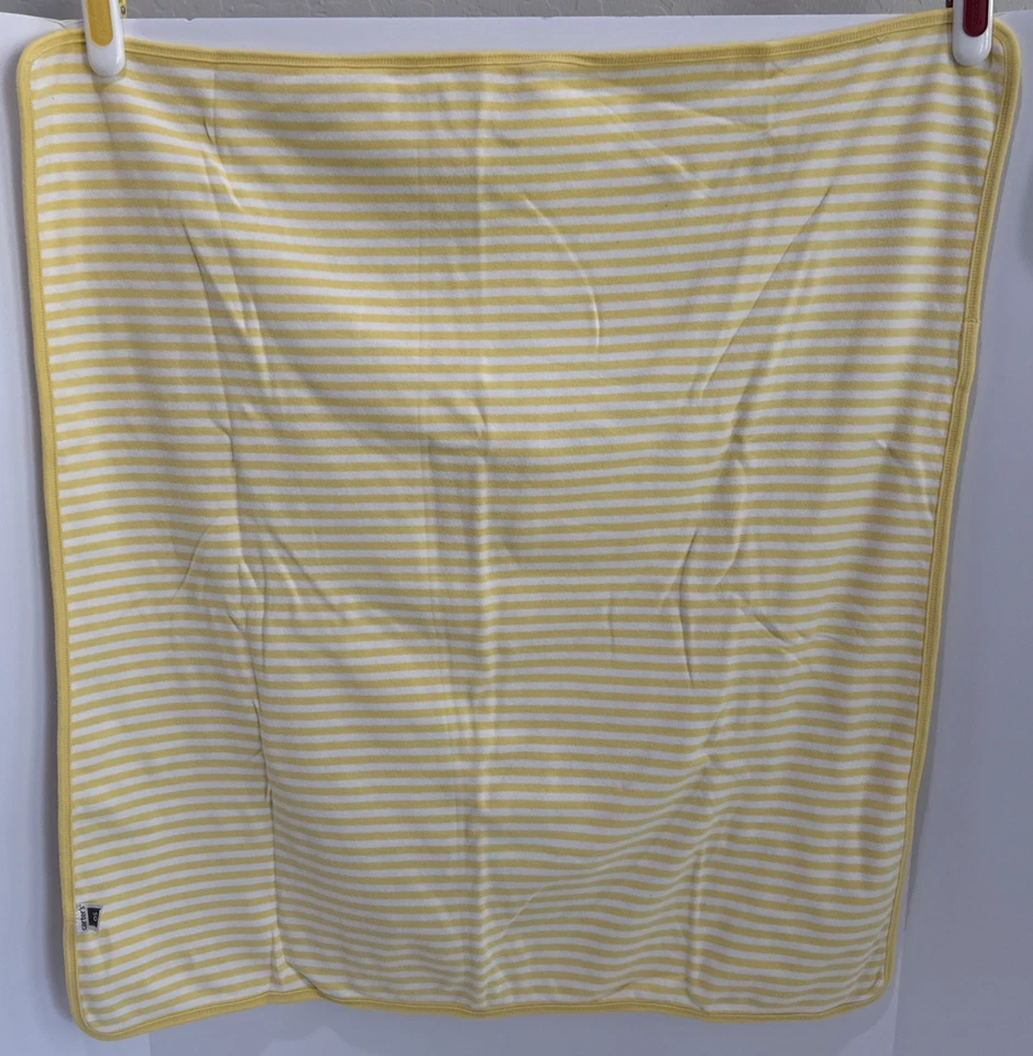 Cobertor de bebê Carters I LOVE HUGS animais de safári na selva amarelo 100% algodão - Imagem 3 de 4