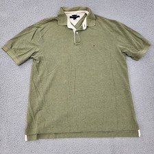 Tommy Hilfiger Polo Mens XL Green Embroidery Shirt