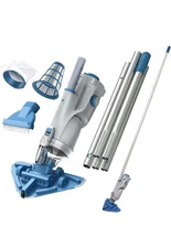 2025 Cordless Pool Vacuum with 72” Pole, Standard & Fine Interchangeable , 16...
