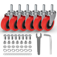6 Pack Creeper Wheels 2.5 Inch Heavy Duty Swivel Caster Wheel