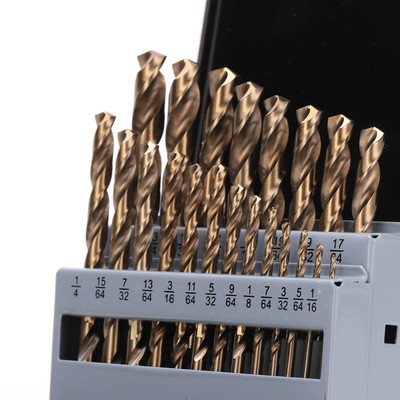 Cobalt Drill Bits M35 Hss Metal Jobber Length Twist Drill Bit Set For Hard Metal