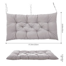 Indoor Outdoor Garden Bench Cushion Patio Swing 2-3 Seater Furniture Seat Pad