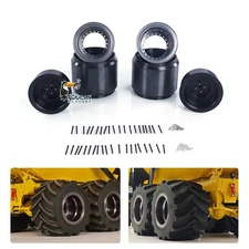 Widened Metal Wheel Hub for DIY JDM-198 ZW370 RC Hydraulic Loader JDM-166 Truck 