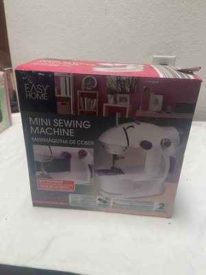 NEW Easy Home Mini Sewing Machine Pre-Threaded and Comes with needle threader