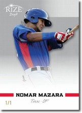 NOMAR MAZARA 2012 Rize Rookie Blank Back RC 1/1