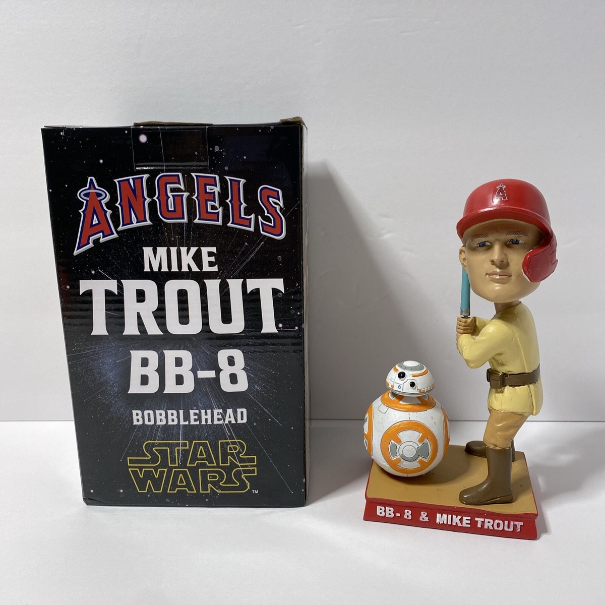Mike Trout BB-8 Bobblehead スターウォーズ Mike Trout BB-8 Star Wars Angels Bobblehead 2023 NEW IN BOX | eBay