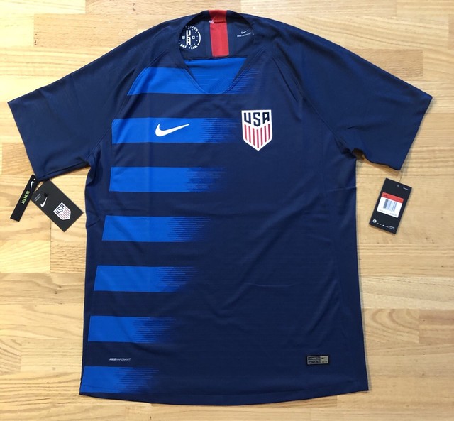 Men Nike Vapor Match 2018 USA Away Soccer Vaporknit Jersey size L - NEW | eBay
