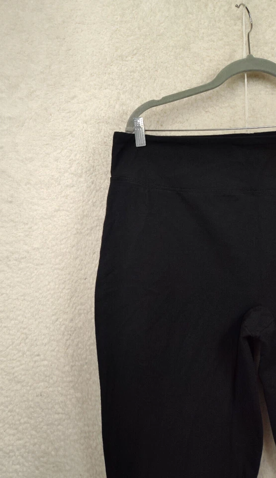 Mujeres con Control Mujeres Leggings 1XP Negro Mezcla de Algodón Pull On Pantalones Elásticos Foto 2 de 4