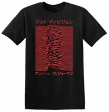 JOY DIVISION Unknown Pleasures T-Shirt Japanese Factory Records Men Women Red