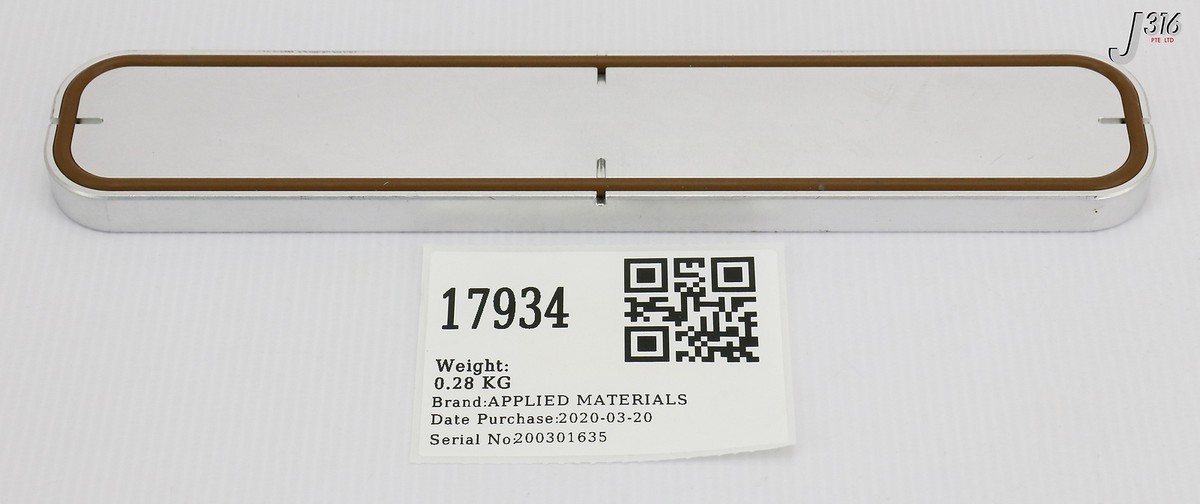 シリアルAP NO.2044 17934 APPLIED MATERIALS ASSY, DOOR TRANSFER SLIT VALVE 0020-20340