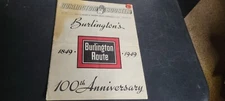 Trains book BURLINGTON BOOSTER BURLINGTON'S 100TH ANNIVERSARY 1849-1949