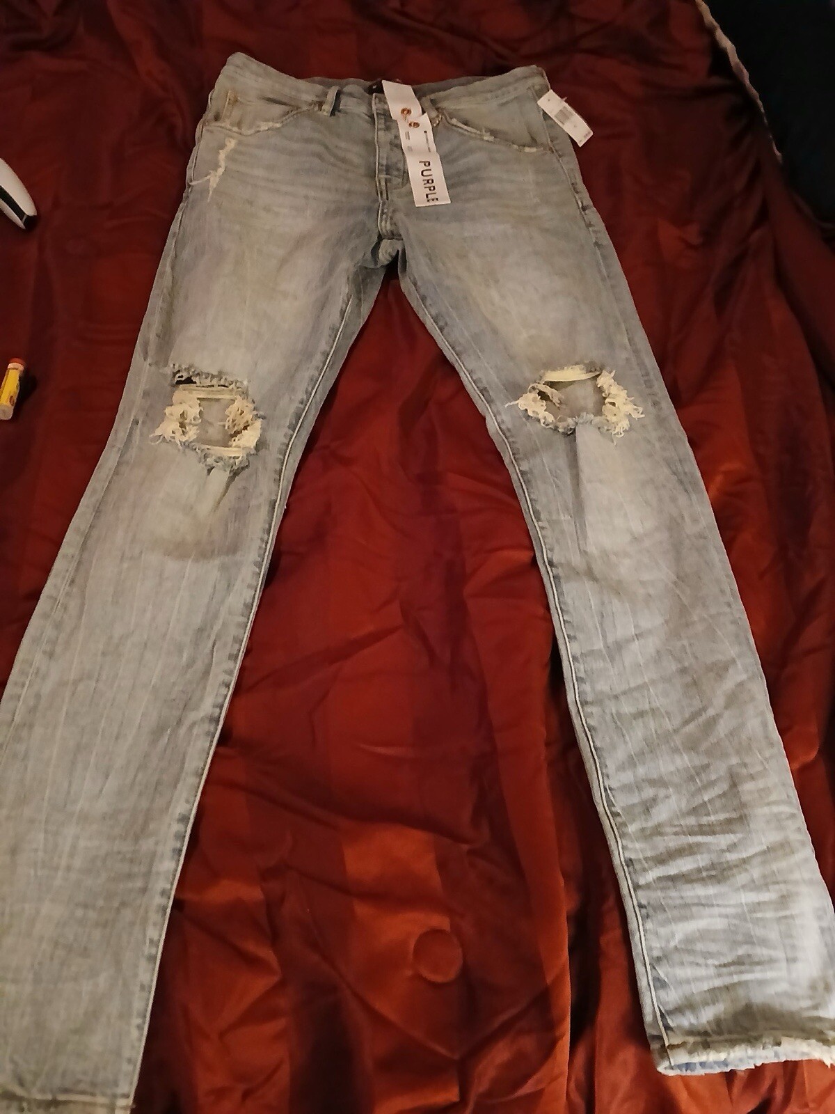 Stylish Purple Jeans for a Bold Fashion Statement-image