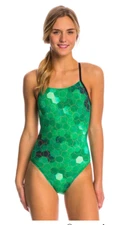 24 26 28 30 32 34 36 38 Dolfin Graphlite HORNET # 747 Green Swimsuit124CBG $68
