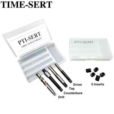 TIME-SERT  M16 x 1,5 mm Gewindereparatursatz - inkl. Gewindebohrer, Bohrer, Bohrung, 5 Einsätze