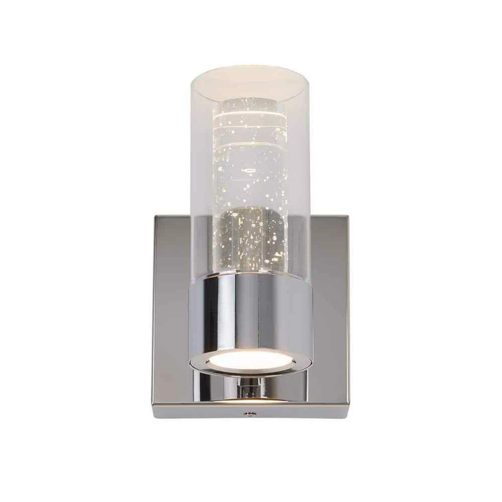 Artika Essence 4.3 in. 1 Light Chrome LED Wall Sconce Light
