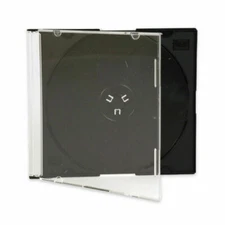 lots of  5.2mm Slim Single Black CD Disc Storage Jewel Case