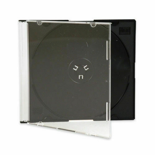 Lot de 5,2 mm mince étui à bijoux pour disque CD noir unique - Photo 1 sur 19