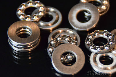 5 Kugellager 10x24x9mm Axiallager Miniatur Mini-Lager Senkrecht Drucklager Axial