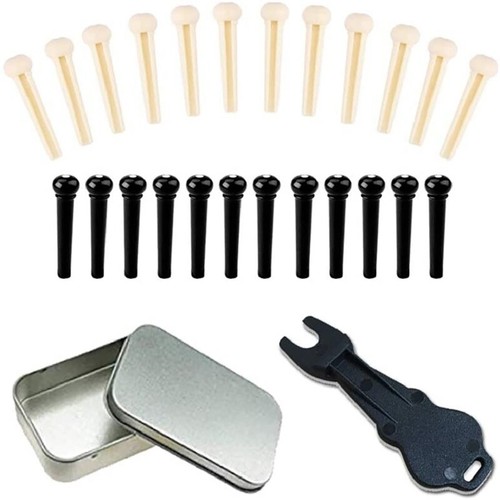 26Pcs Acoustic Guitar Bridge Pin Replacement Guitar Pegs Replacement