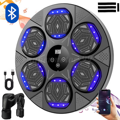 2025 Upgraded Smart Music Boxing Machine 7 Training Modes w/ Boxing Gloves Music