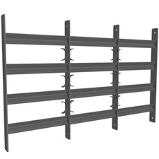 Geländer Fenstergitter Fensterschutz Stahl 45x50-90cm Stabgeländer Balkon Schutz