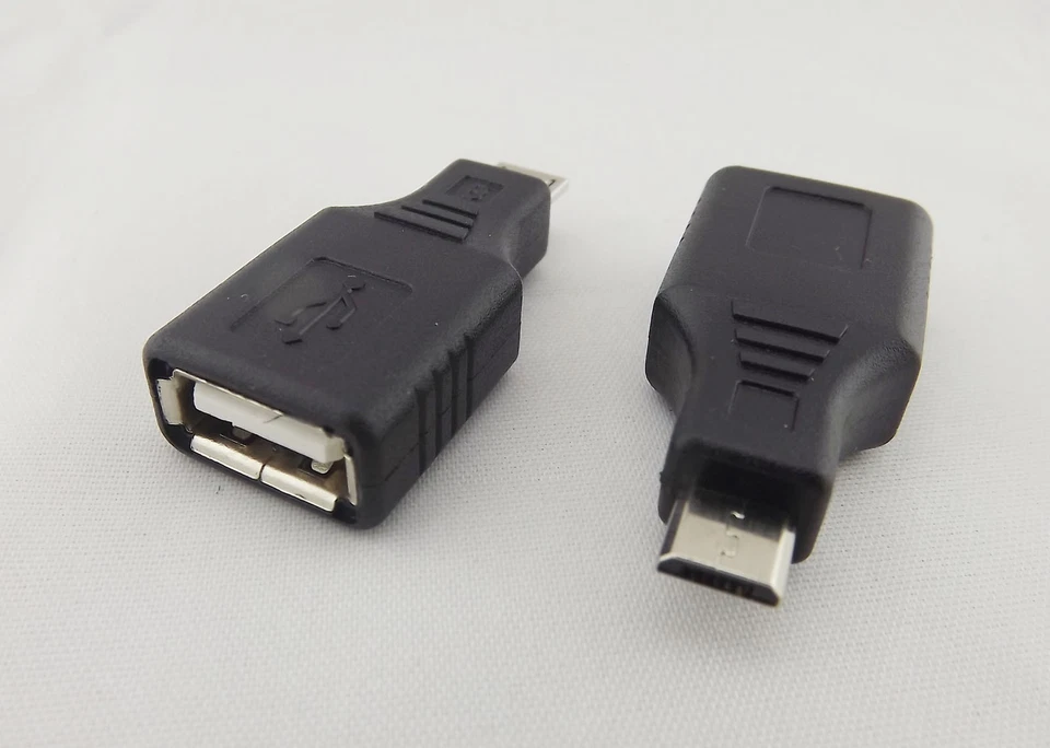 10pcs F/M USB 2.0 A Female To Micro USB B 5 Pin Male Plug OTG Adapter Converter - Image 2 of 4