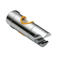 Shower Rail Head Slider Holder Base Bracket Chrome ABS 15-25mm Pipe Diameter